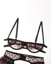 Load image into Gallery viewer, Solid Yarn Splicing Strap Lingerie Sets Bra Sets